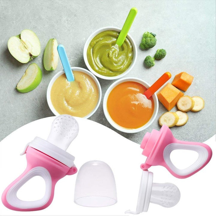 Suzeta pentru Fructe și Legume- silicon alimentar de înaltă calitate și polipropilenă (PP), fără BPA, albastru